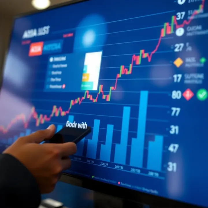 Graph illustrating investment growth and asset management strategies
