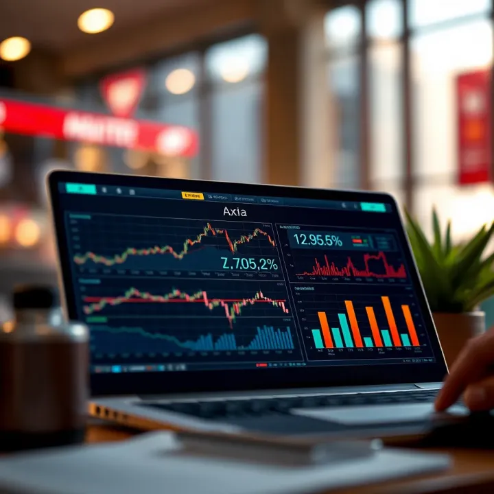Financial market analysis with charts and data insights