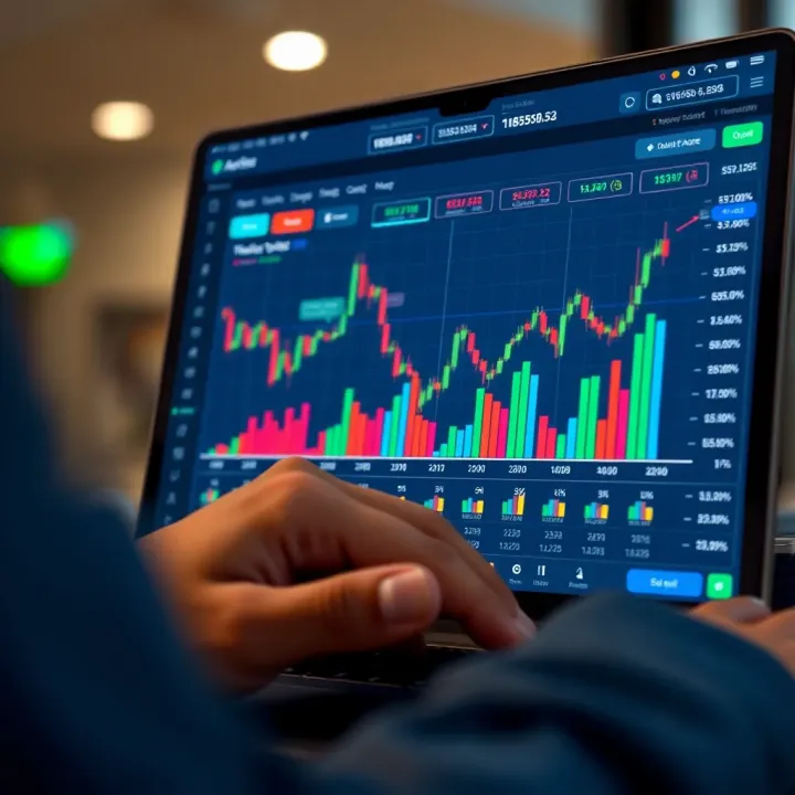 Graph illustrating trading performance and user experience metrics