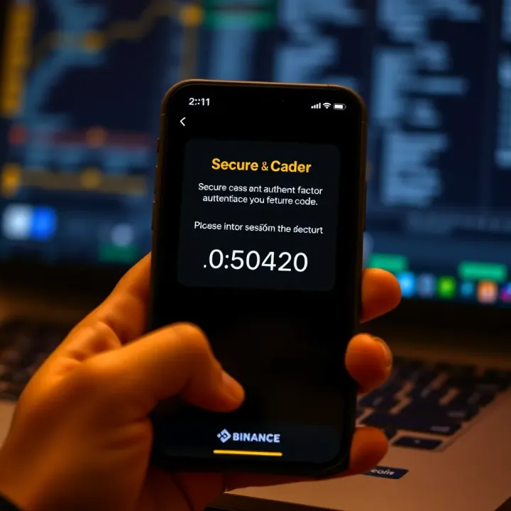 Two-factor authentication prompt displaying security code input on a mobile device