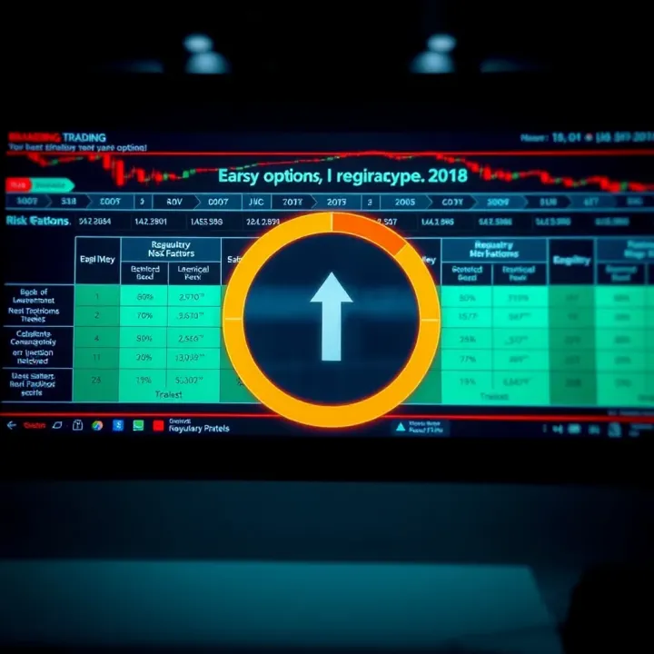 Chart illustrating risk factors and regulatory considerations in binary options trading