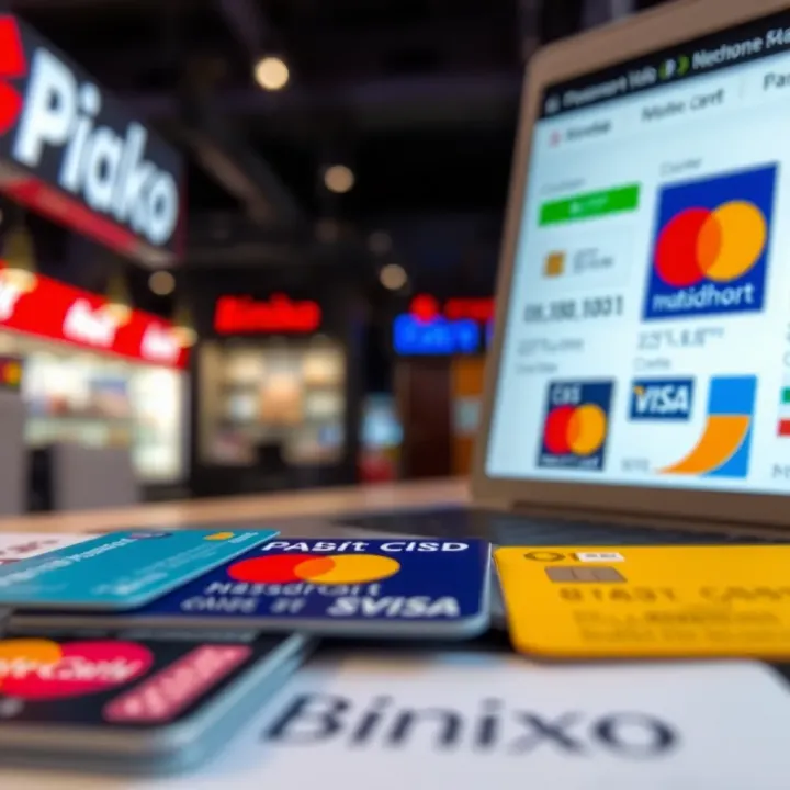 Various online payment methods including credit cards and e-wallets