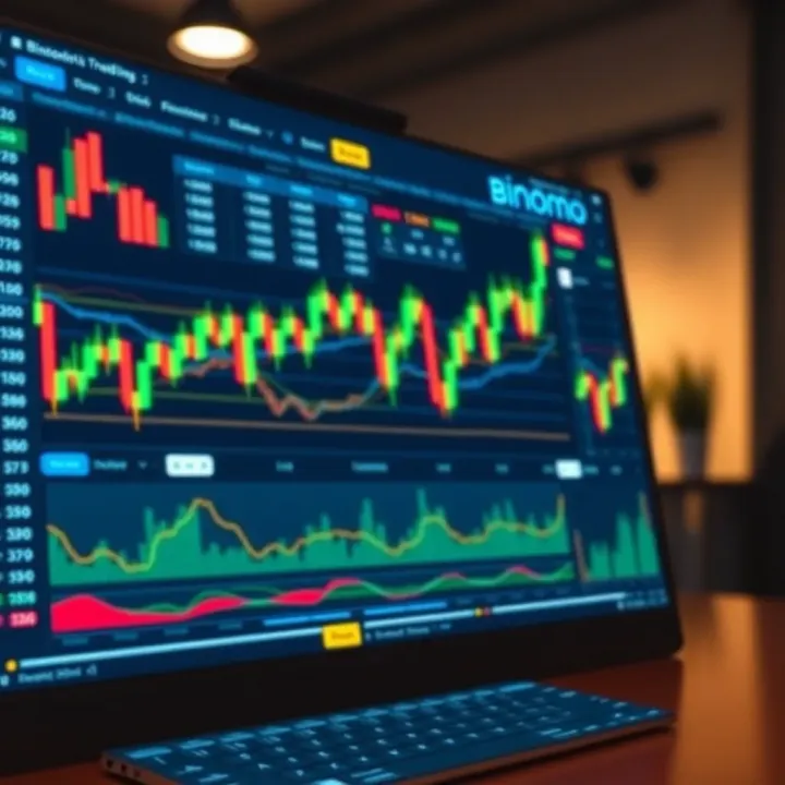 Trading dashboard showcasing market charts and analysis tools on a digital platform
