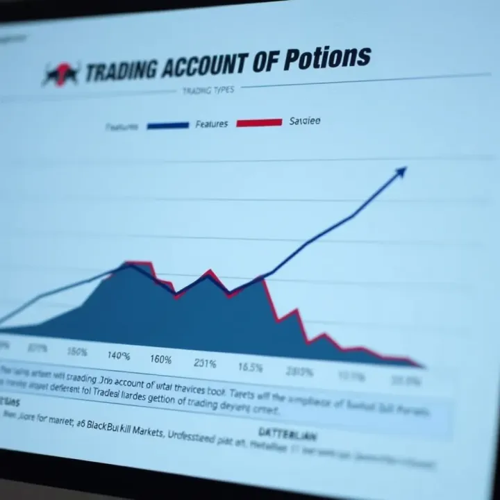 Graph illustrating trading account types offered by BlackBull Markets with various features and benefits