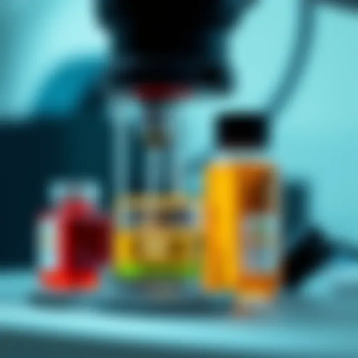 Close-up view of a laboratory device used for precise liquid handling