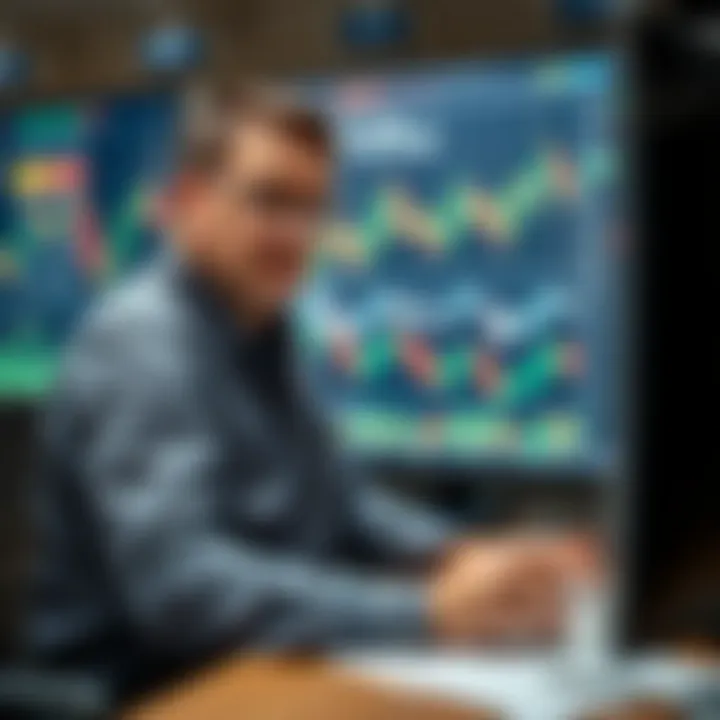 Financial charts illustrating currency market trends and trading strategies