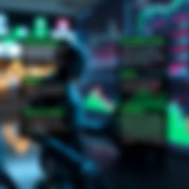 Conceptual graphic showing advantages and risks associated with binary trading bots in a financial market context