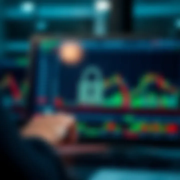 Encrypted secure online trading platform interface