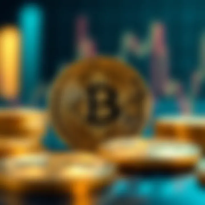 Conceptual visualization of Bitcoin's future outlook influenced by economic and regulatory factors