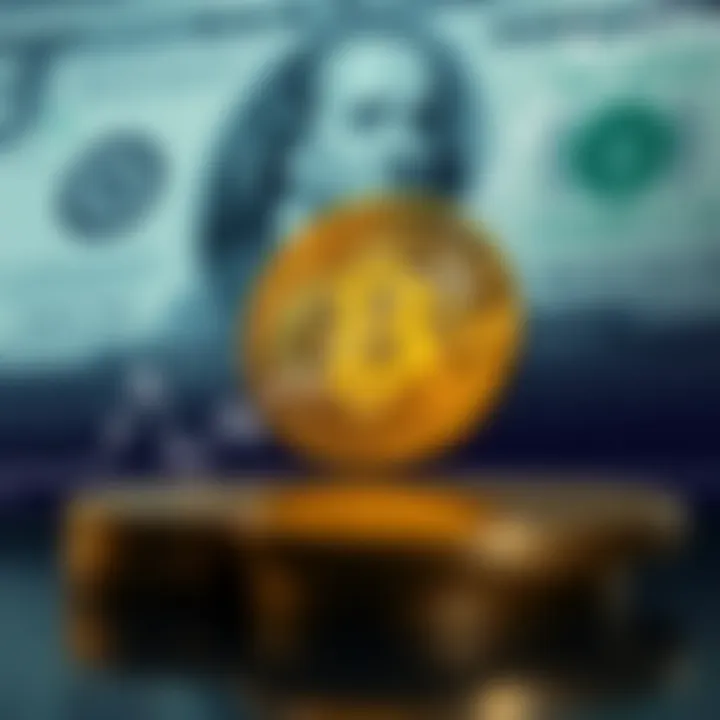 Graph showing Bitcoin price fluctuations against US dollar over recent months