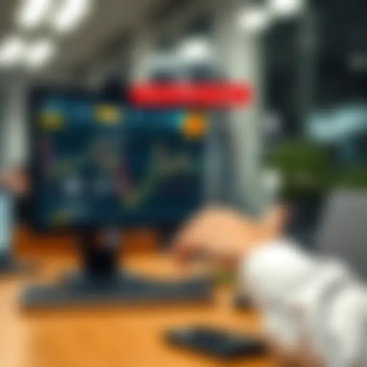 Diagram illustrating the operation of binary options brokers connecting traders with assets