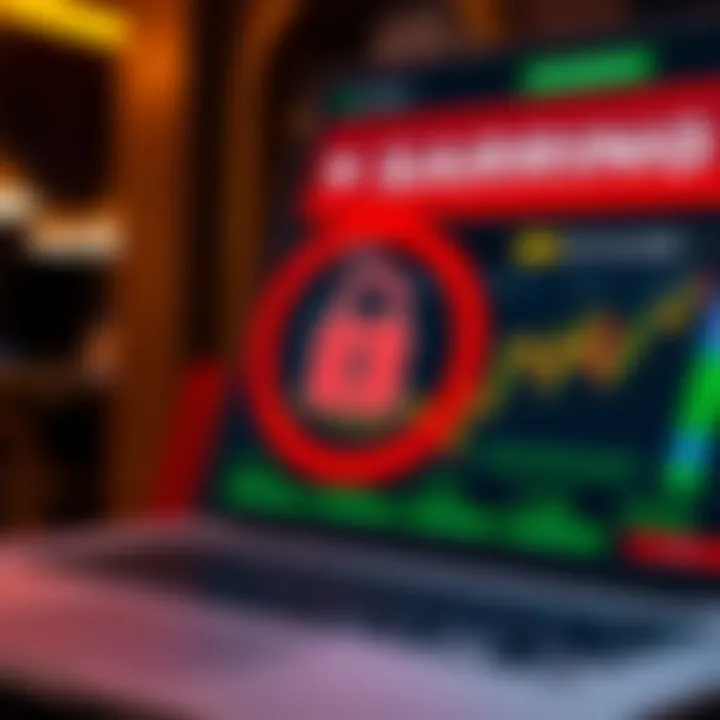 Visual representation of security measures and warnings to avoid fraud in online bonus promotions