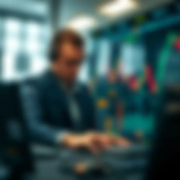 Conceptual illustration showing risk management and strategic decision-making in trading