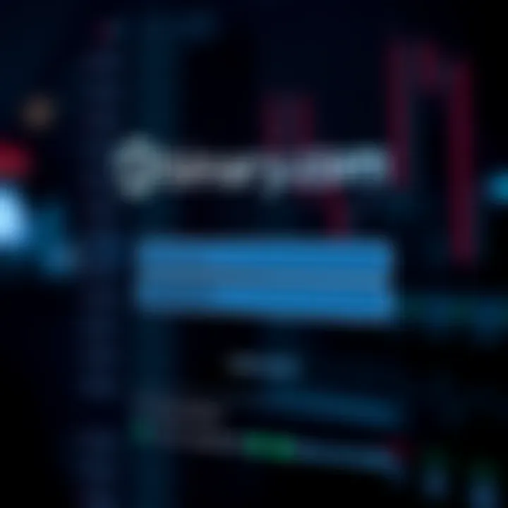 Secure login interface of binary.com platform with input fields for username and password