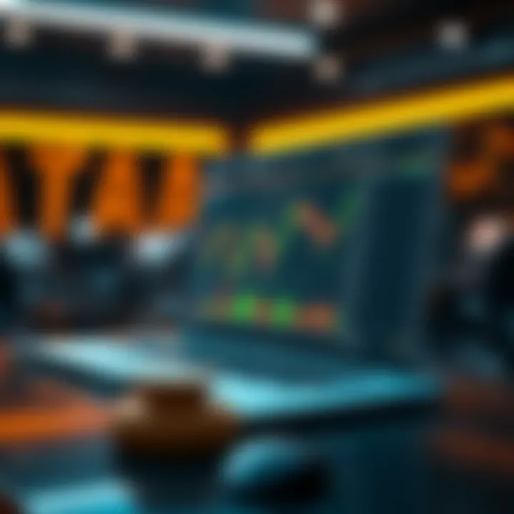 Conceptual illustration of a trading platform offering deposit-free bonuses