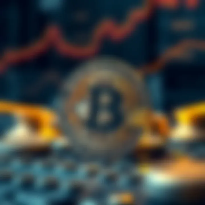 Visual representation of Bitcoin's technological advancements and investment risk analysis