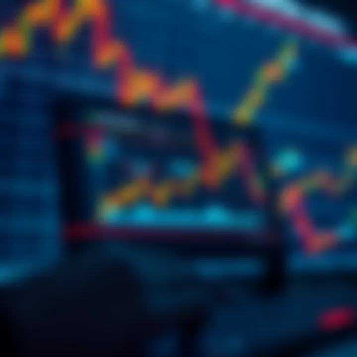 Digital interface displaying automated trading algorithms operating with financial charts in the background