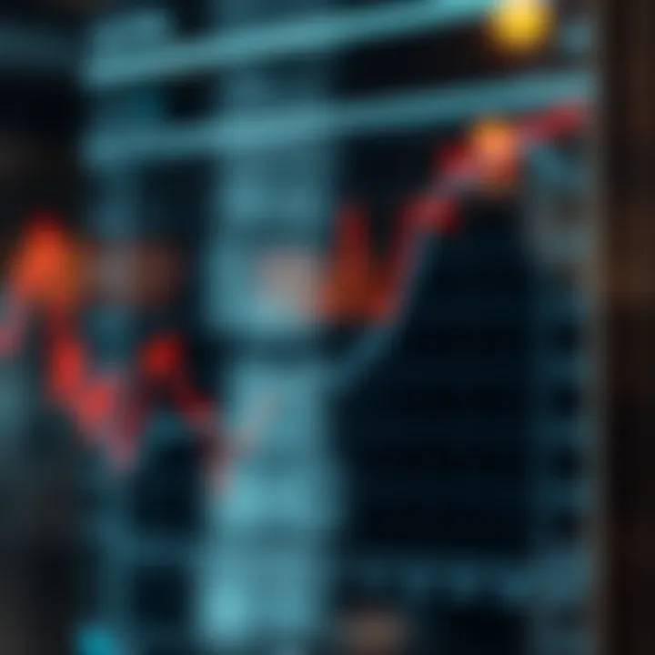 Graph illustrating the behavior of synthetic indices Crash and Boom with distinct upward and downward trends
