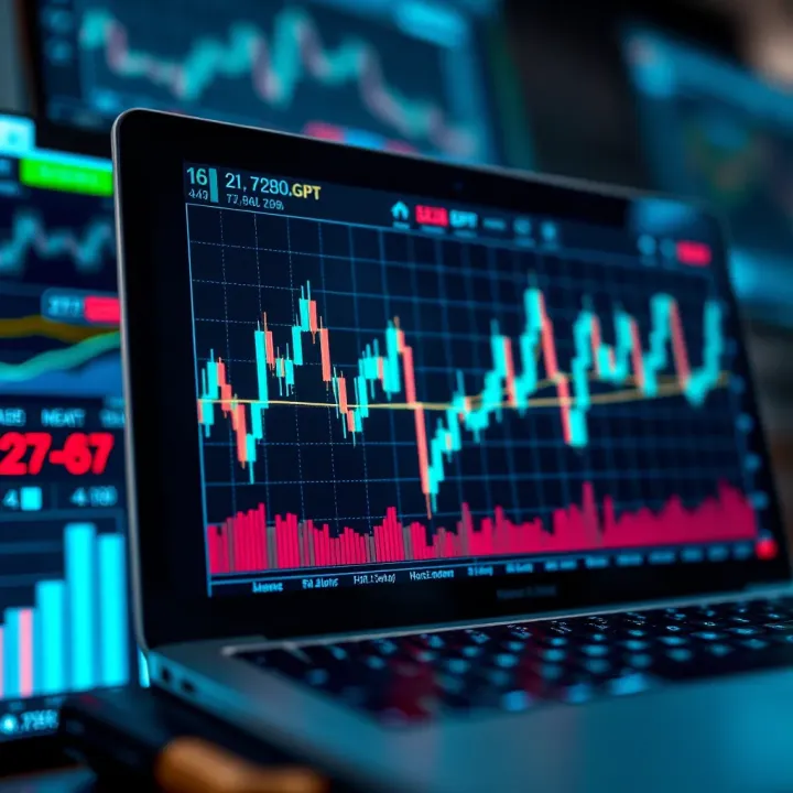 Graph showcasing financial data analysis powered by artificial intelligence