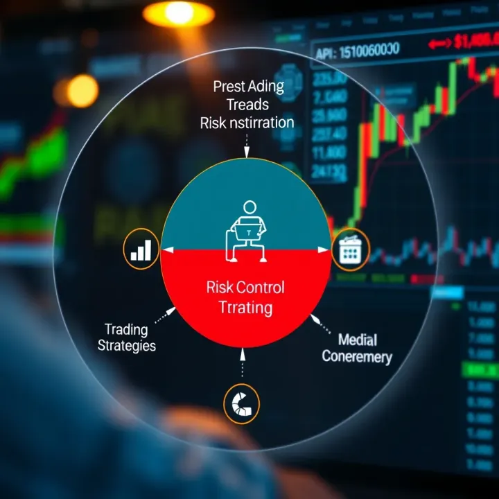 Diagram showing key trading strategies and risk management techniques enabled by API automation