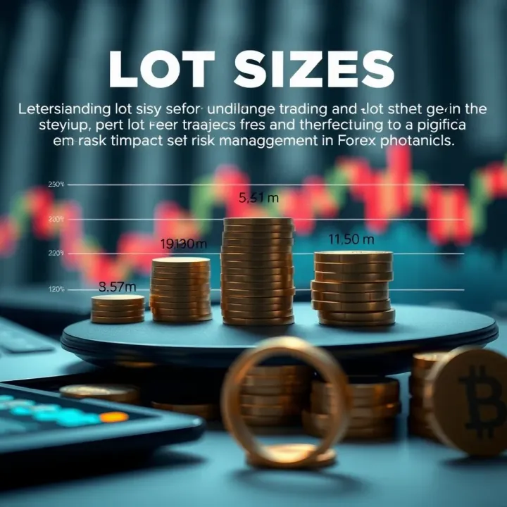 Visual representation of lot sizes and their impact on risk management in Forex trading
