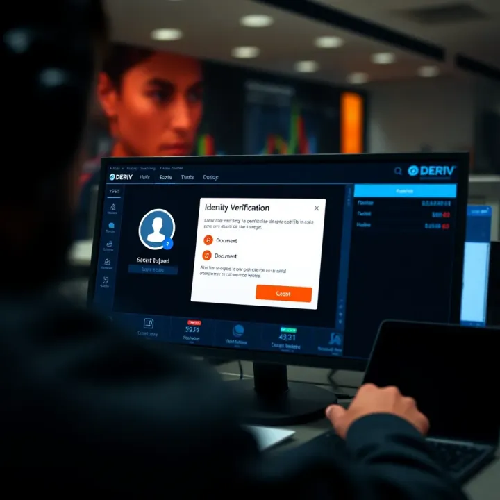Secure identity verification process with document upload interface