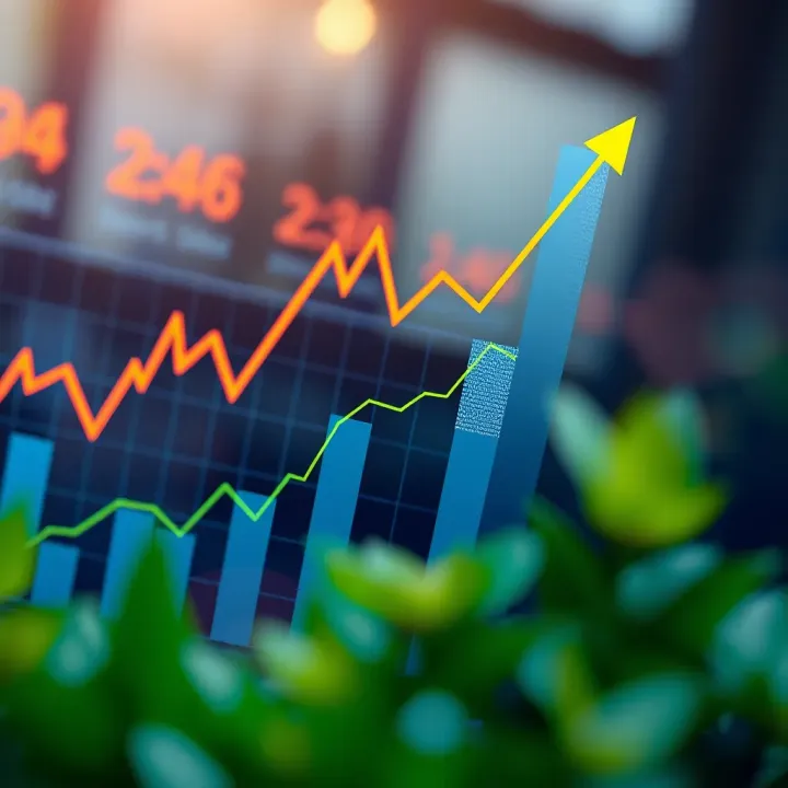 Graph showing sustainable investment growth strategy by Dominion Capital