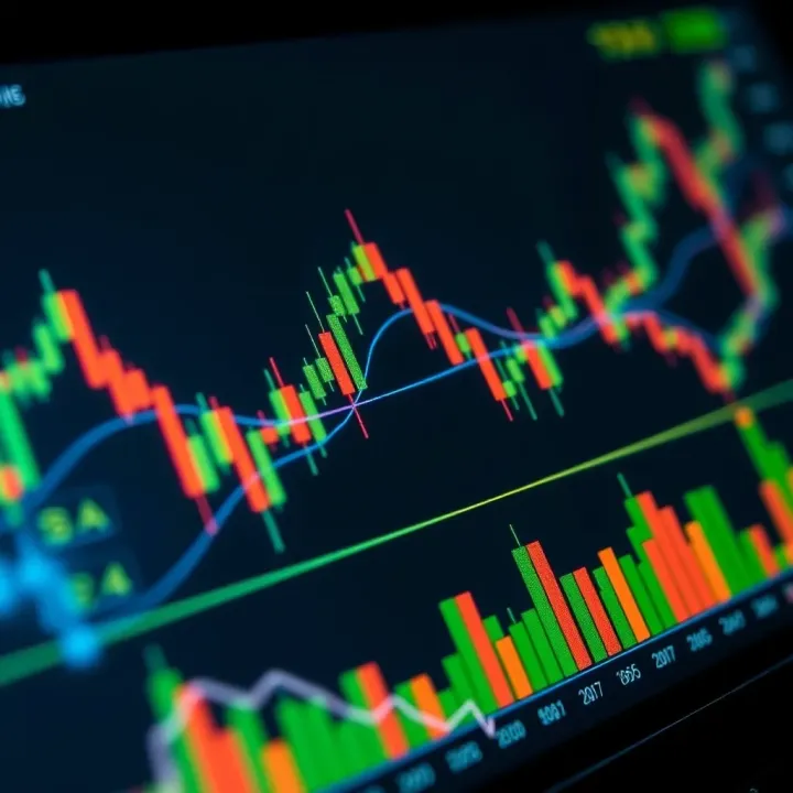 Detailed chart showing various candlestick patterns used in technical analysis