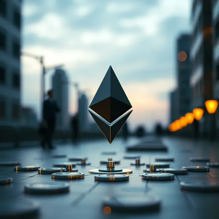 Visual representation of Ethereum's blockchain innovations and regulatory influences