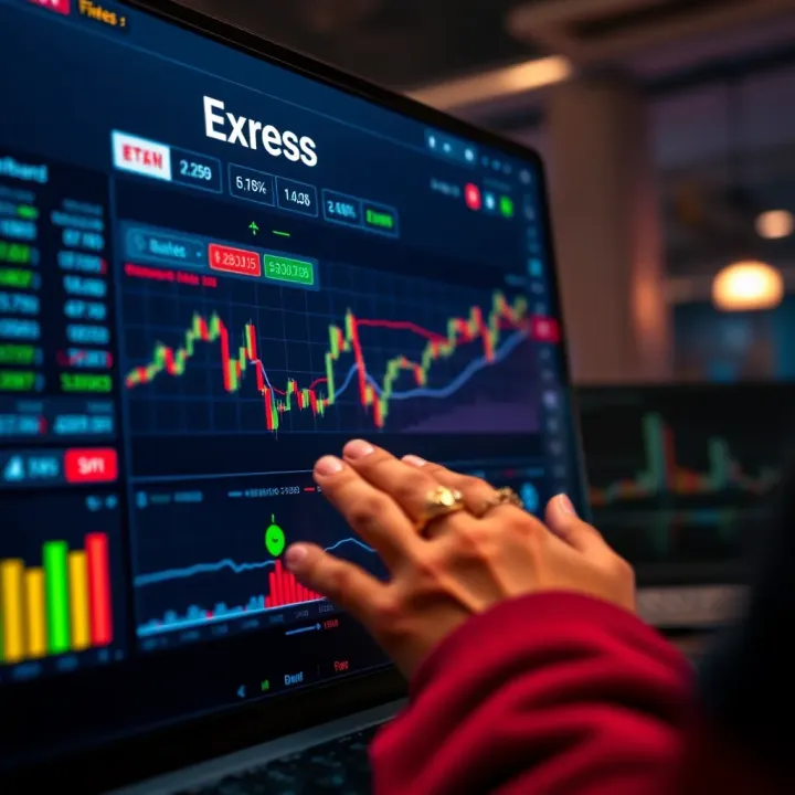 User accessing financial dashboard on Exness platform