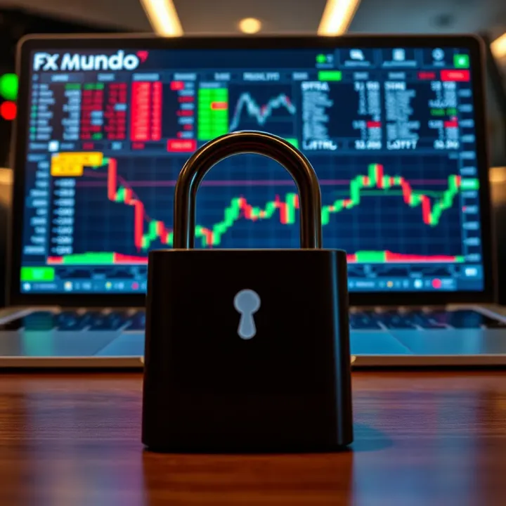 FX Mundo Trading Platform with Security Features and Market Insights Secure online interface showcasing Forex trading tools and market data for Colombia