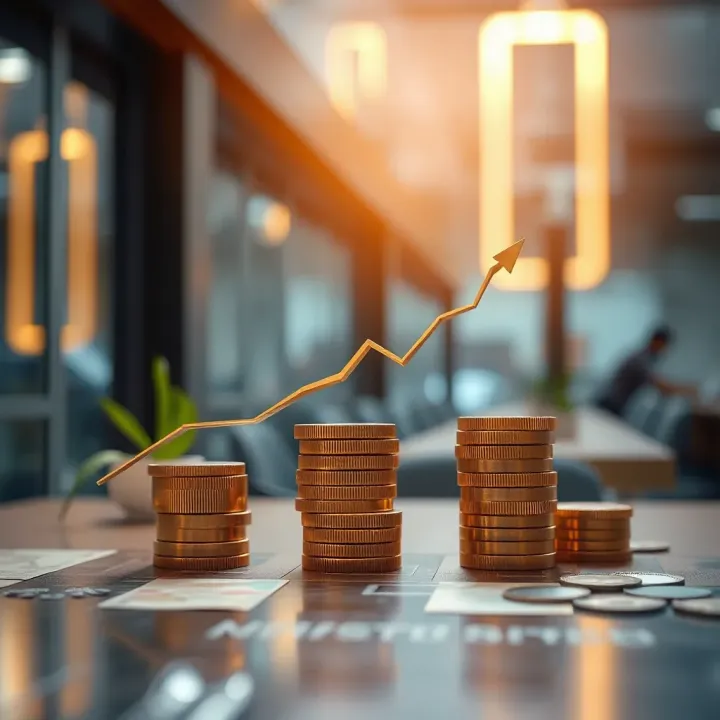 Conceptual illustration of startup growth supported by funding and strategic acceleration