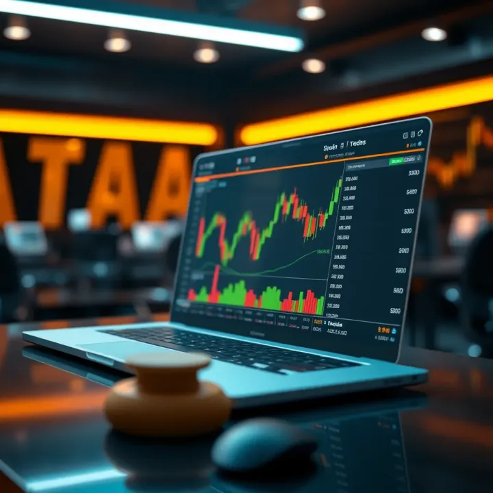 Conceptual illustration of a trading platform offering deposit-free bonuses