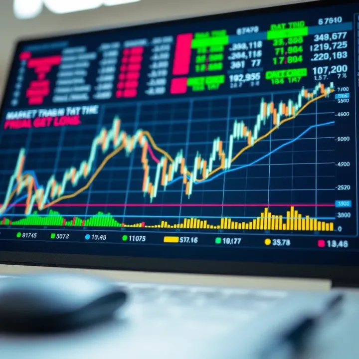 Chart displaying market trends and risks associated with trading on IQ Option