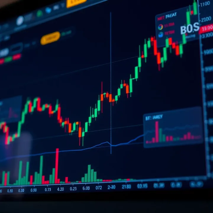 Graph illustrating practical trading strategies using BOS concepts