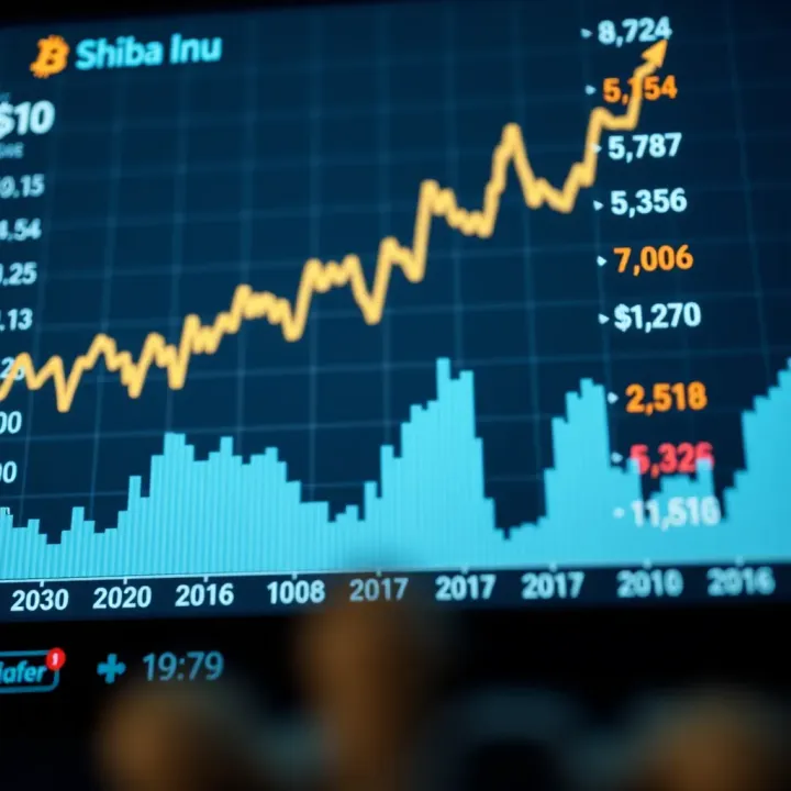 Graph showing historical price trends of Shiba Inu cryptocurrency