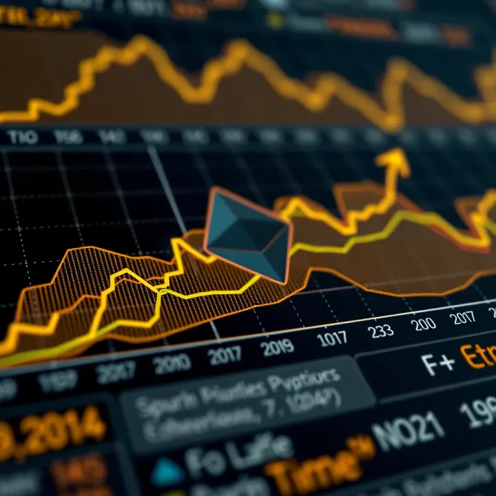 Graph illustrating the technological advancements and planned updates of Ethereum blockchain