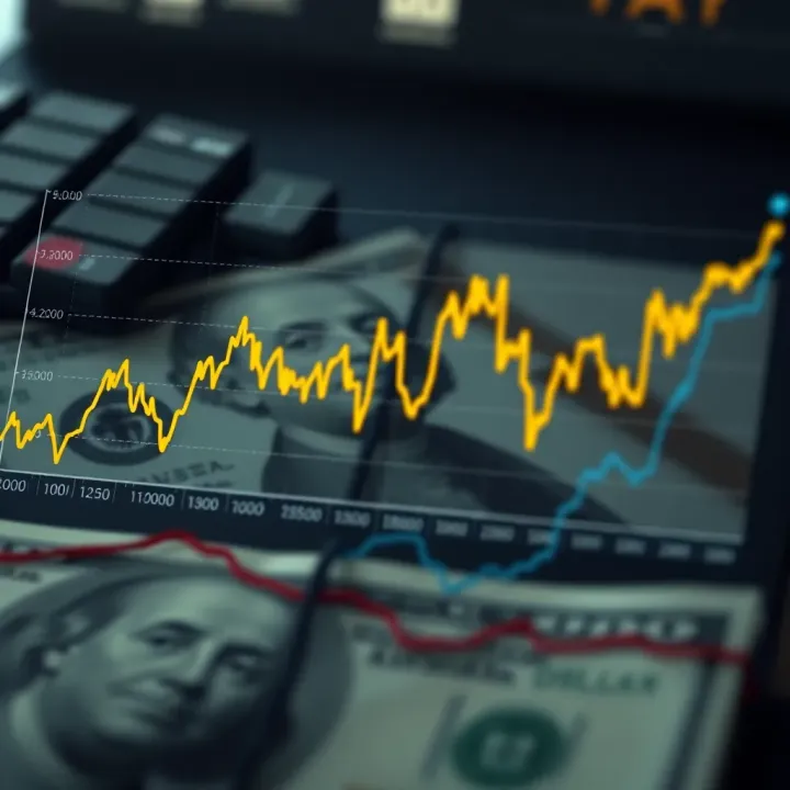 Graph showing fluctuations in exchange rate between US dollar and Peruvian sol