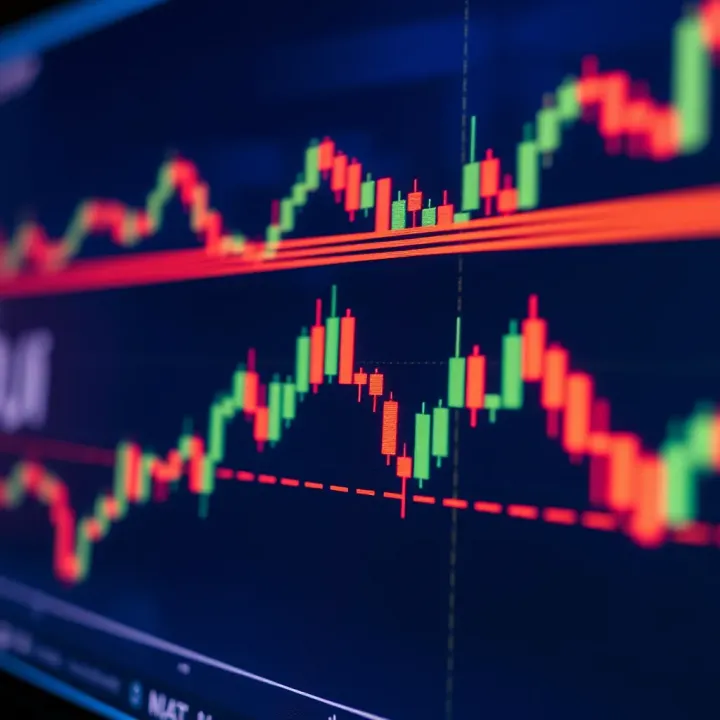 Chart showing a doji candlestick pattern highlighting market indecision